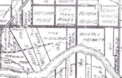 Map c. 1920 showing Mount Royal