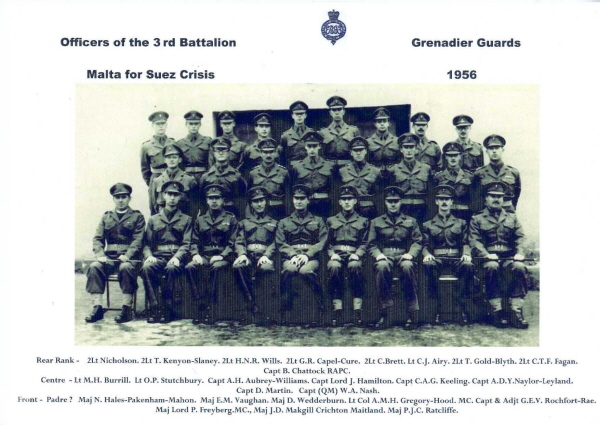 Officers of the 3 <sup>rd.</sup> Battalion, Malta