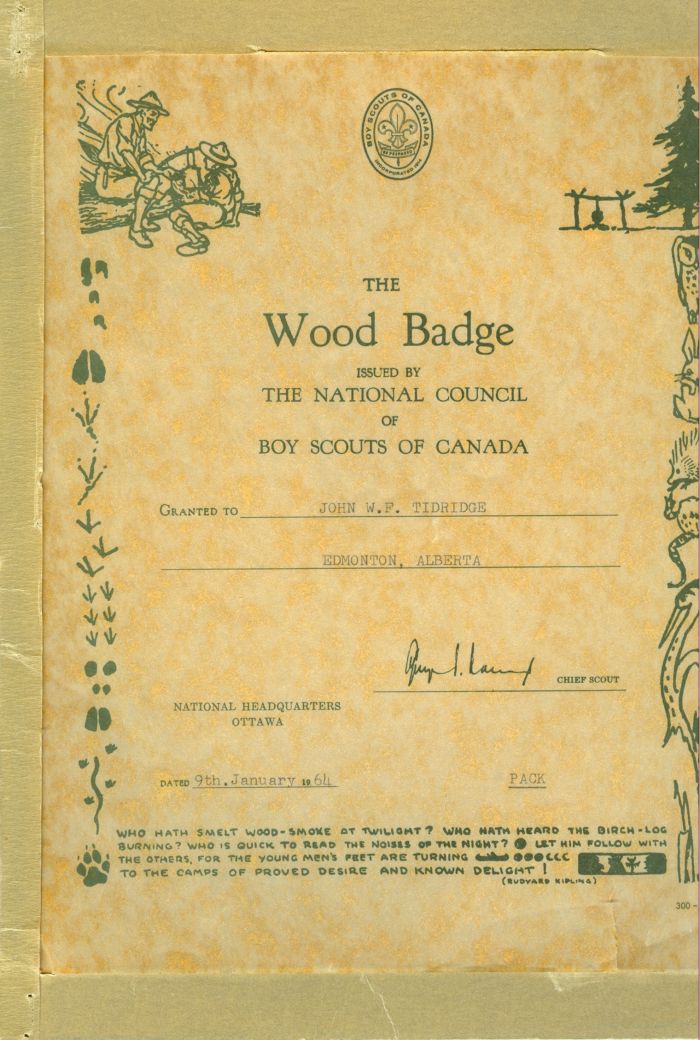 Wood Badge Scroll